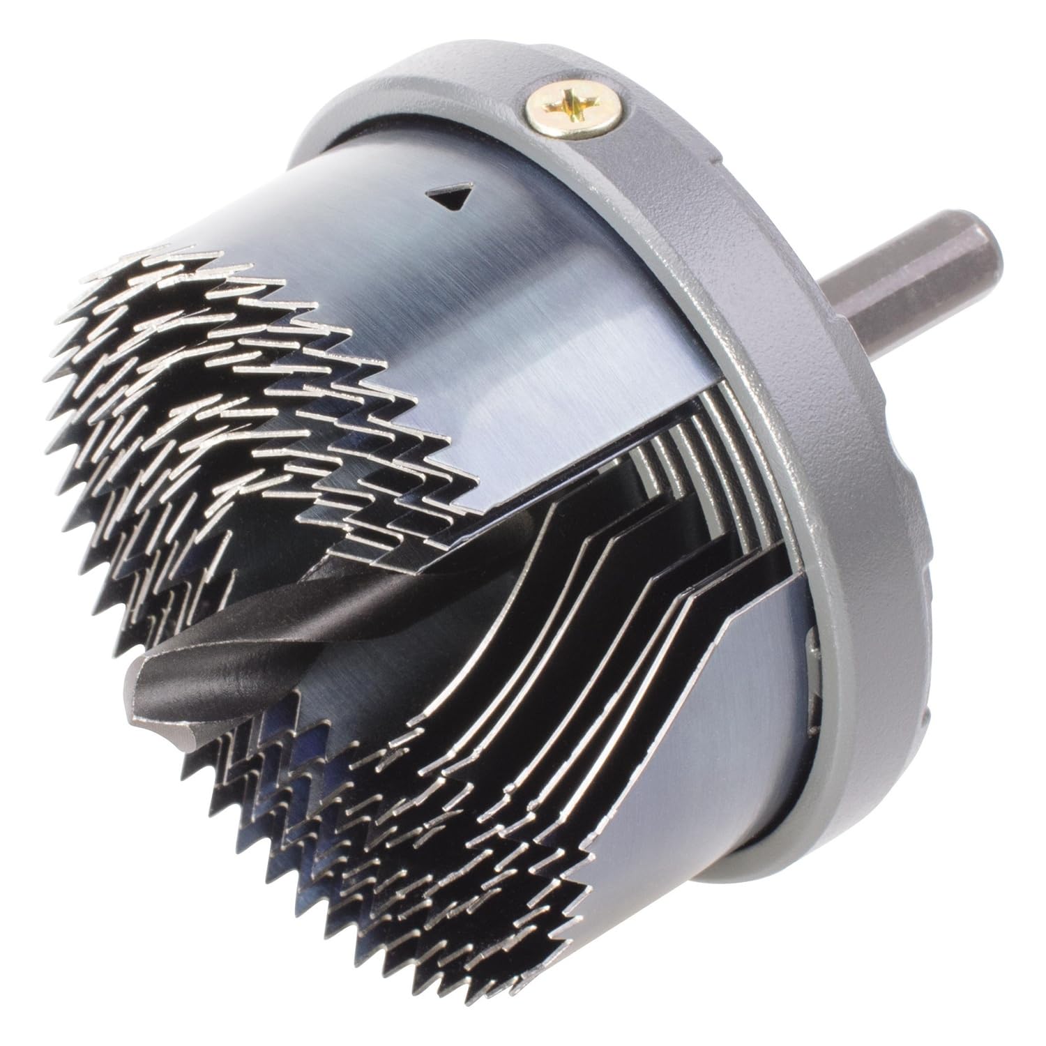 wolfcraft Standard Hole Saw Set 7 Pcs. With Metal Body I 2164000 I Saw with 7 quick-change blades, Ø 25-62 mm, cutting depth 23 mm