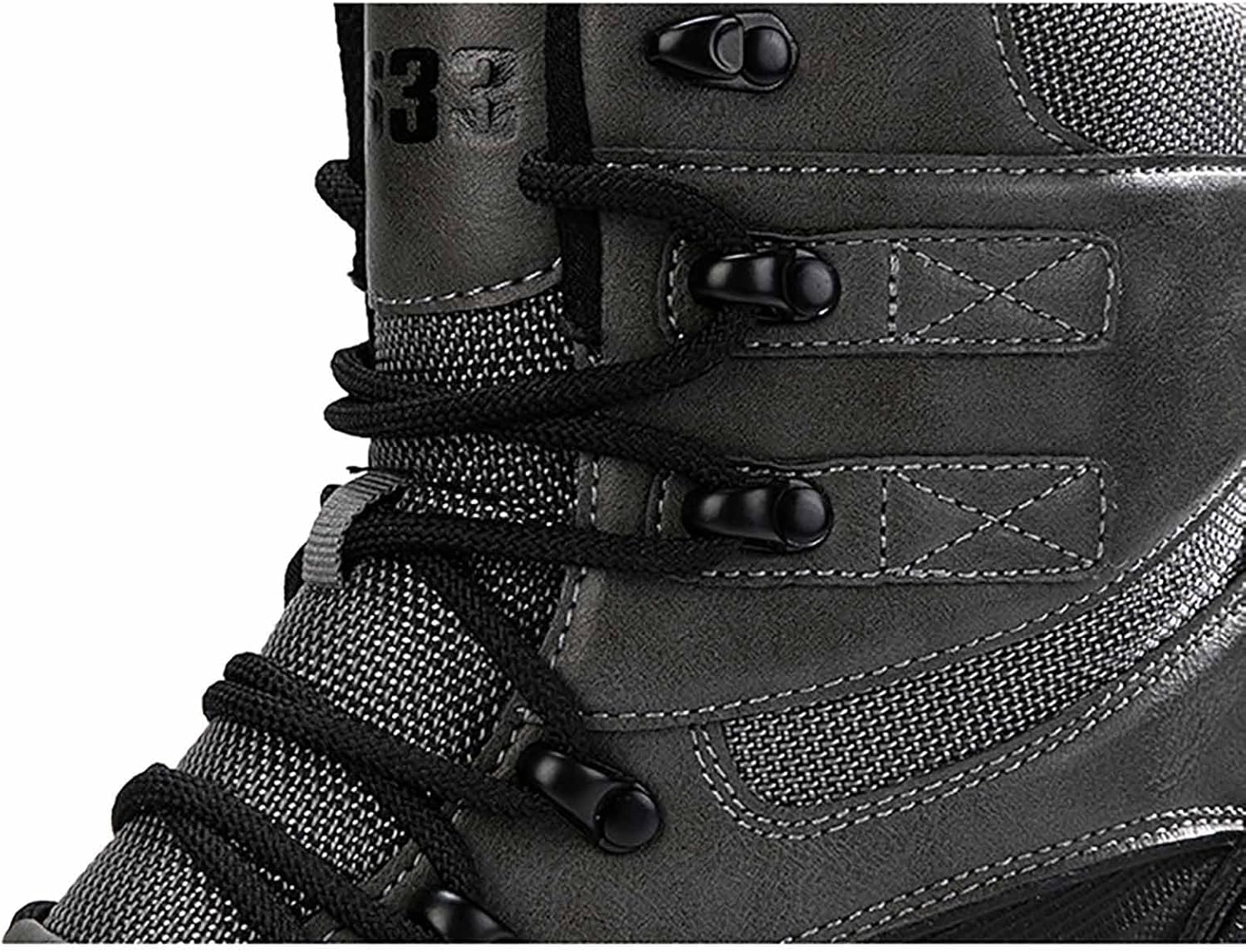 CLSQLXYJZC Military Tactical Work Boots, Men's Waterproof Lightweight Army Combat Boots with Sports Socks Breathable Jungle Desert Combat Boots Hiking Boots