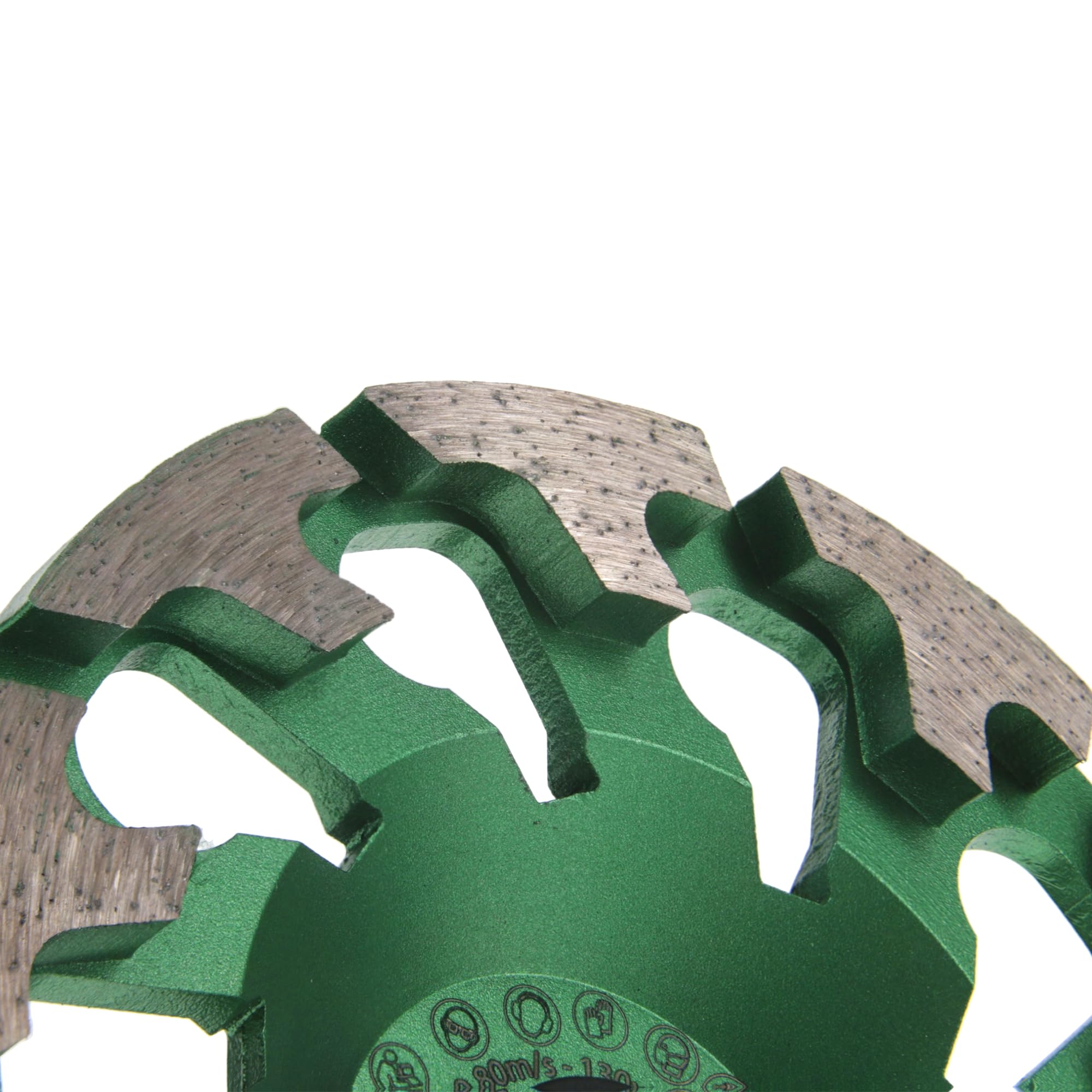PRODIAMANT Diamant-Schleiftopf 130 mm x 25 mm grün – Universal für Beton & Estrich – Für Betonschleifer – Bohrung 25 mm – Schleifteller