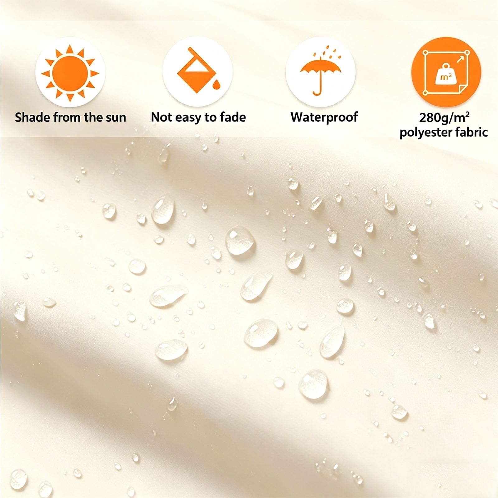 Toldo retráctil manual de 120 x 400 cm, sin taladro, con cenefa adicional de 1 m, parasol ajustable para exteriores, protección UV, impermeable, marco de aluminio para patio
