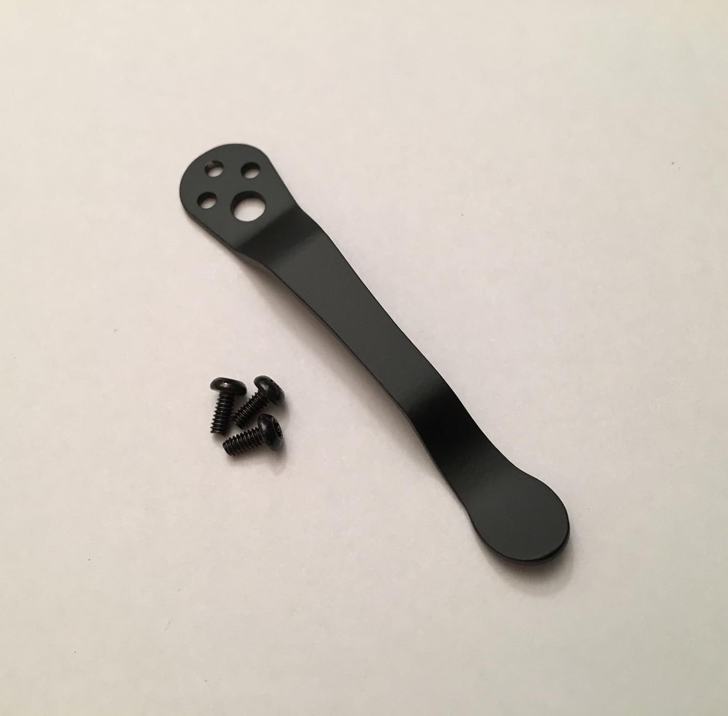 Black Titanium Pocket Clip compatible with Spyderco Native 5 G10 Stretch Matriarch Delica 4 Endura 4