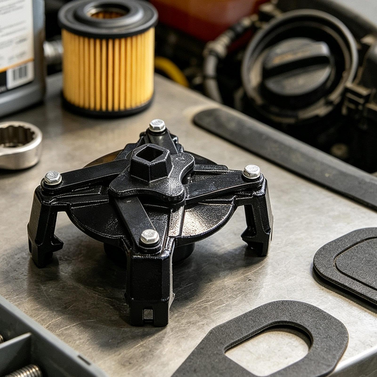 `Llave para tapa del depósito de Instalador y extractor de tapón de motor