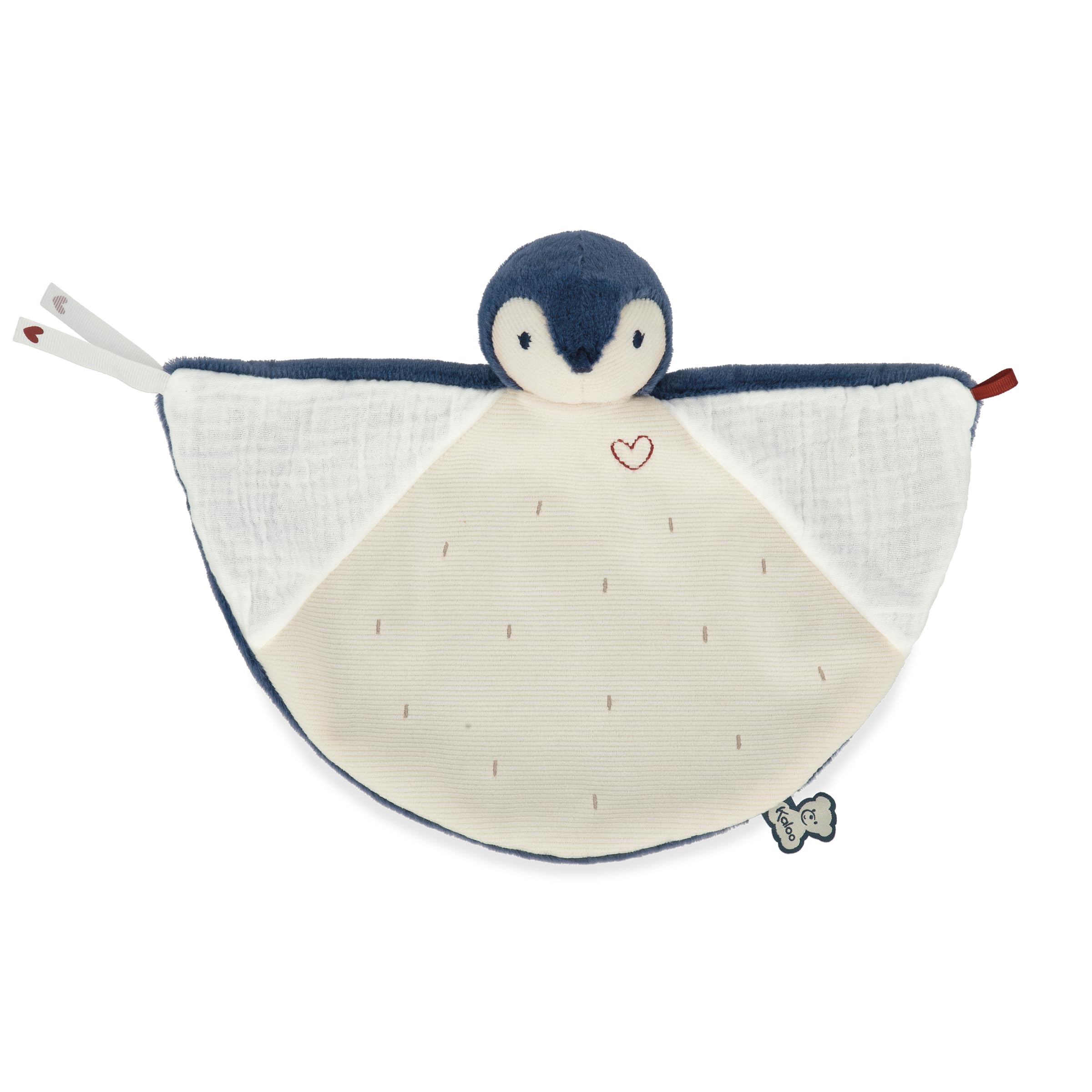 Kaloo - Complices - Blue Penguin Comforter - Absorbs Scents - 23 cm - 0 Months +, K212003, Baby - Image 3