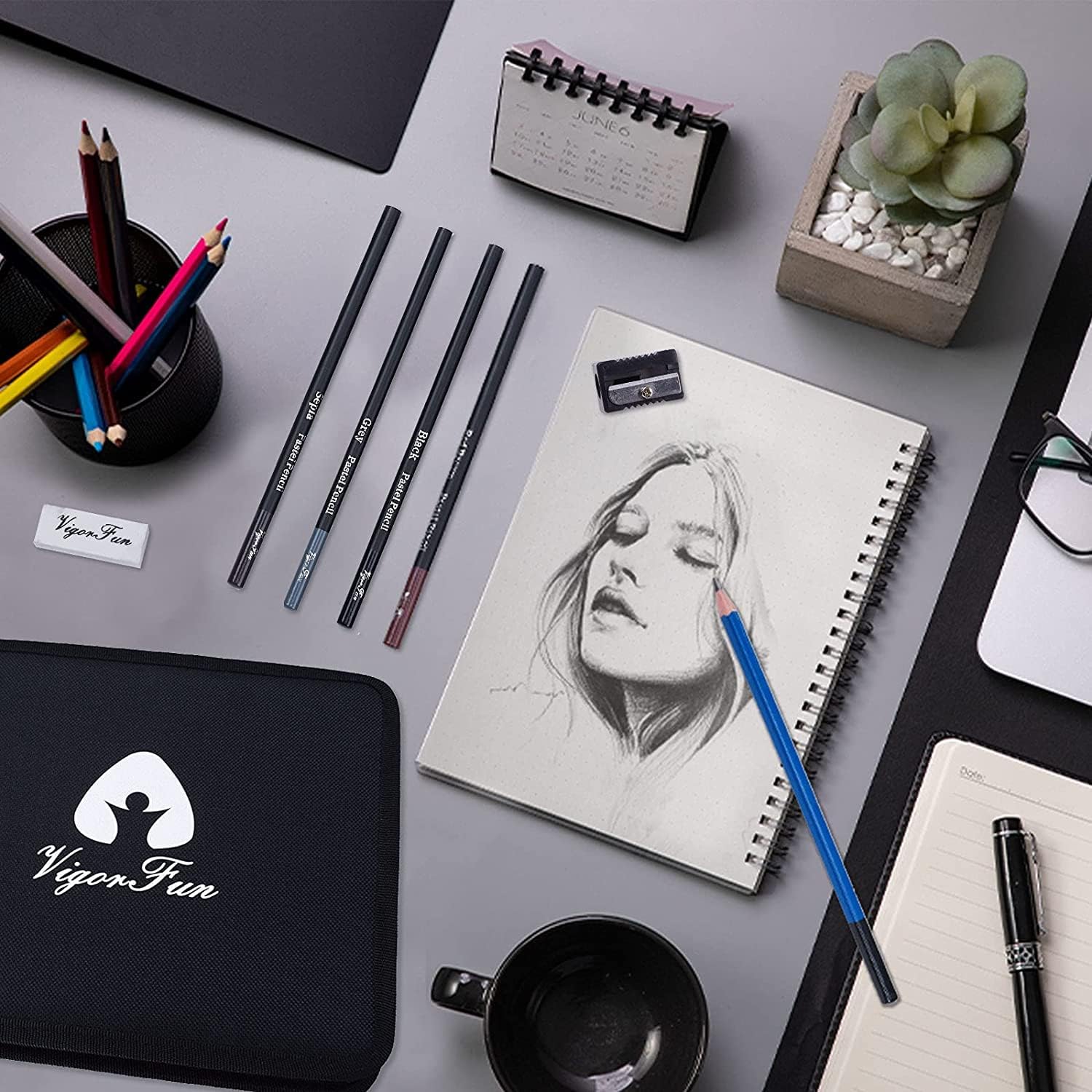 Professional Drawing Pencil Set - Artist Kit -6 Professional Drawing Pencil Set - Artist Kit -6