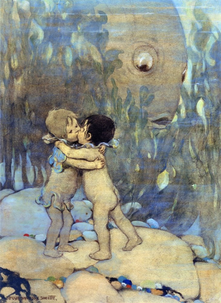 Amazon.com: The Water Babies 1916 NThey Hugged And Kissed Each