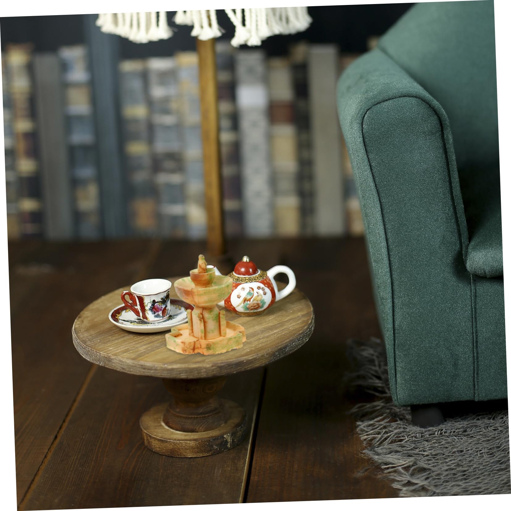 IWOWHERO Micro-Landscape Decoration Set Resin Mini Fountain Miniature Garden Accessories