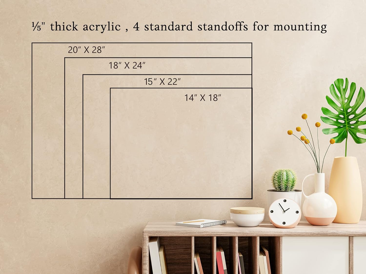 Personalized Acrylic Wall Calendar, Acrylic Calendar for Wall, Monthly Weekly Wall Calendar 2022 with Marker, Acrylic Whiteboard Calendar, Personalized Dry Erase Acrylic Calendar for Home or Office