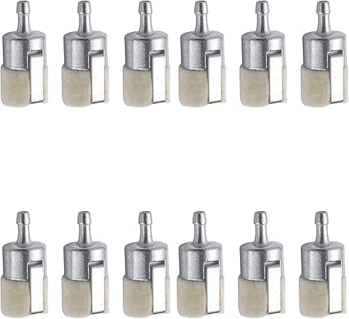 Paquete de 12 filtros de combustible para Walbro 125-527 Echo 131-205-07320 Stihl FC75 FS85 Robin 3112 Shindaiwa T230 T231 recortadora de cuerdas,