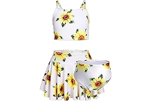 Arshiner Girls Floral Two-Piece Bikini Swimsuit