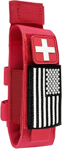 Miniatura 7 de VIIDOO Paquete de 2 bolsas TQ - Soporte de torniquete Molle mejorado para cinturón de servicio