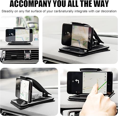 Miniatura 6 de Soporte para teléfono celular de automóvil, soporte de teléfono antideslizante de silicona para tablero de instrumentos, soporte universal para