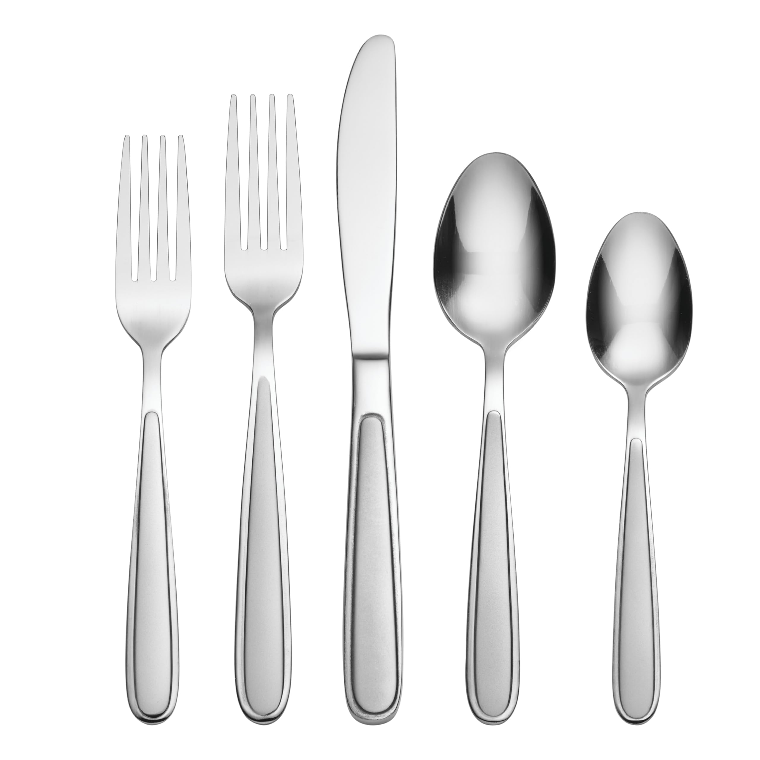 Jordan 20 Piece Everyday, Service for 4 Flatware, 10.4 inches, Silverware Set