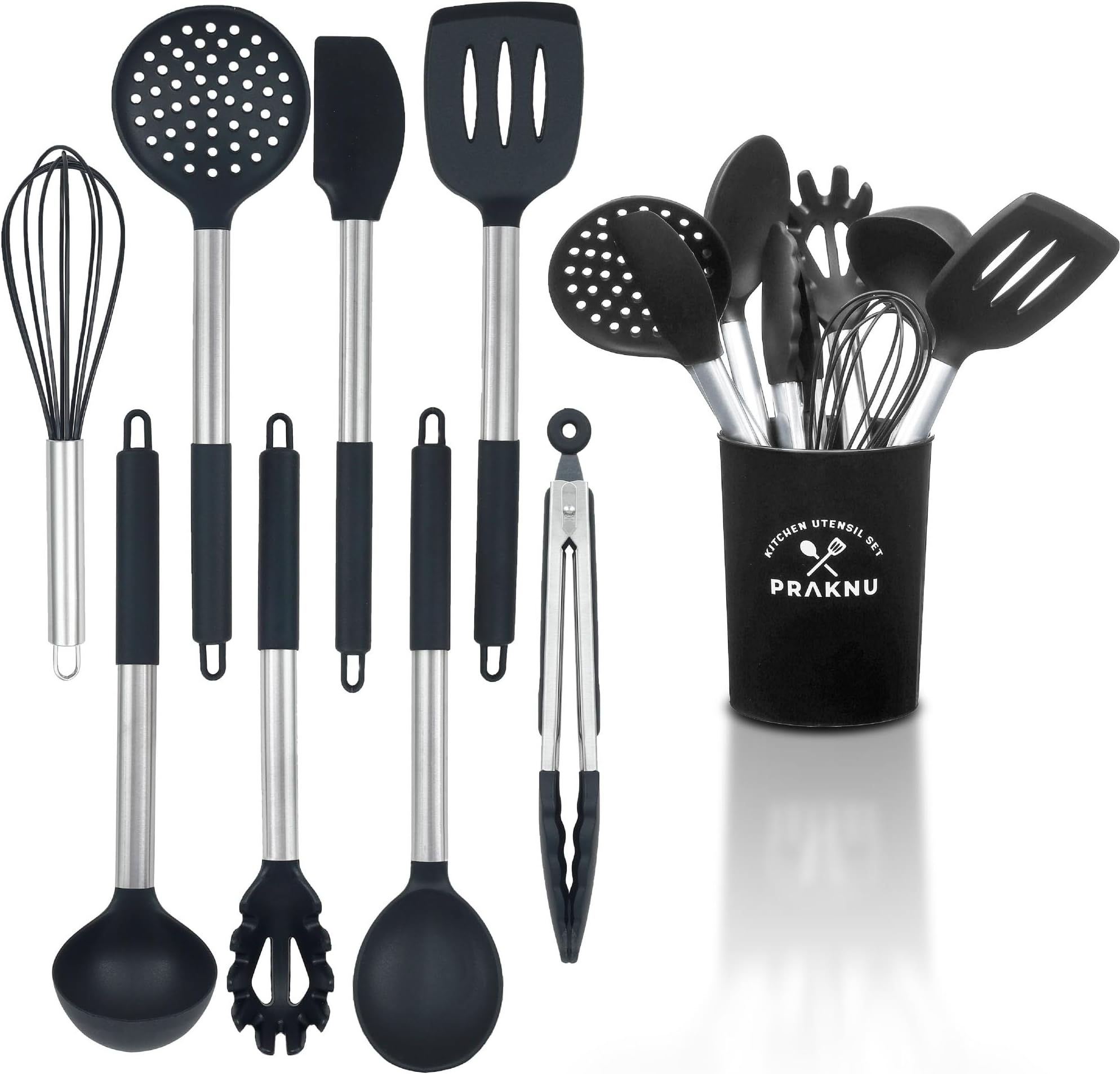 Kit 37 Pièces Ustensiles Cuisine En Silicone - Antiadhésif, Résistant à La Chaleur Et Sans BPA