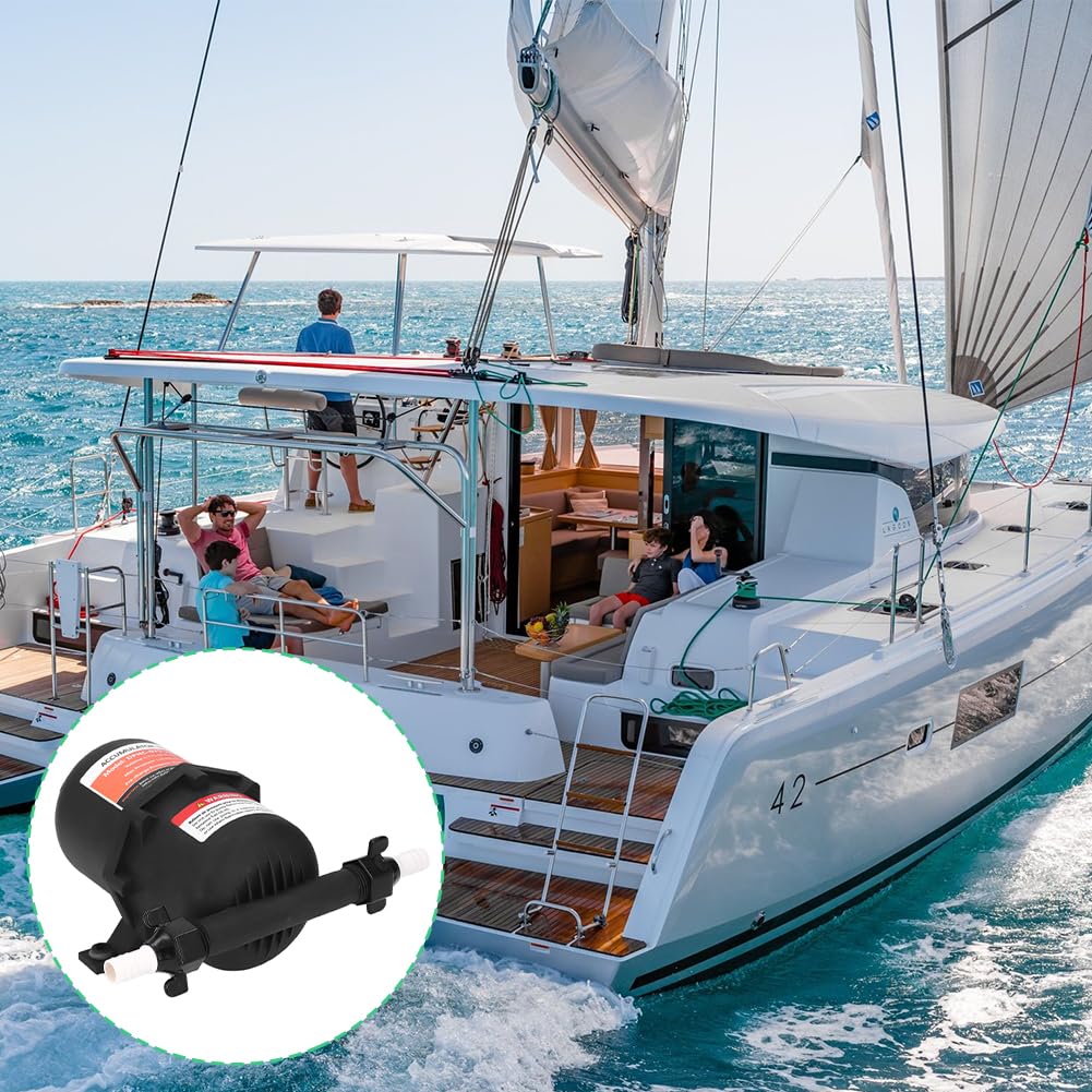 Réservoir d'Accumulateur Pressurisé 0,75L 125 PSI pour RV et Yacht | Réservoir Sous Pression Universel et Étanche pour Accumulateur de RV, Yacht, Marine, Caravane et Bateau