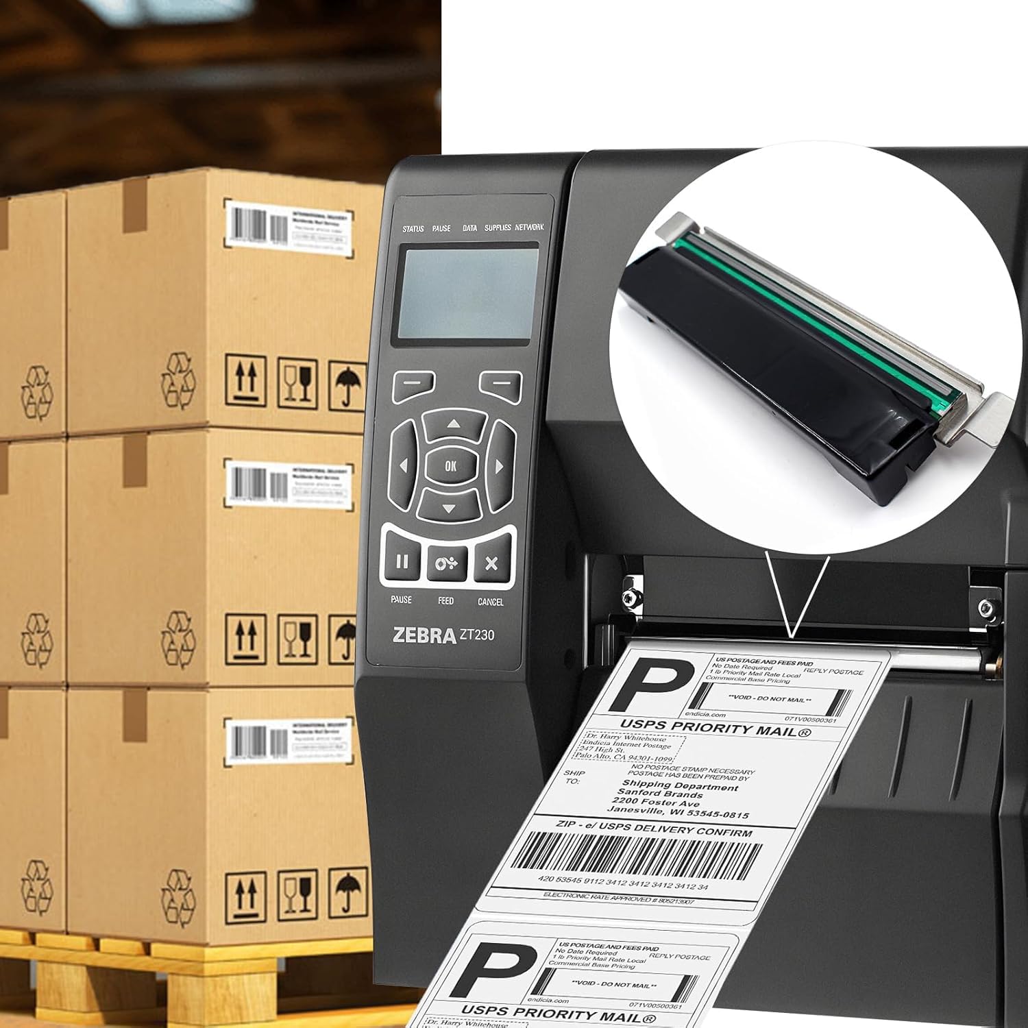 P1037974-010 New Printhead for Zebra ZT230 ZT220 ZT210 Thermal