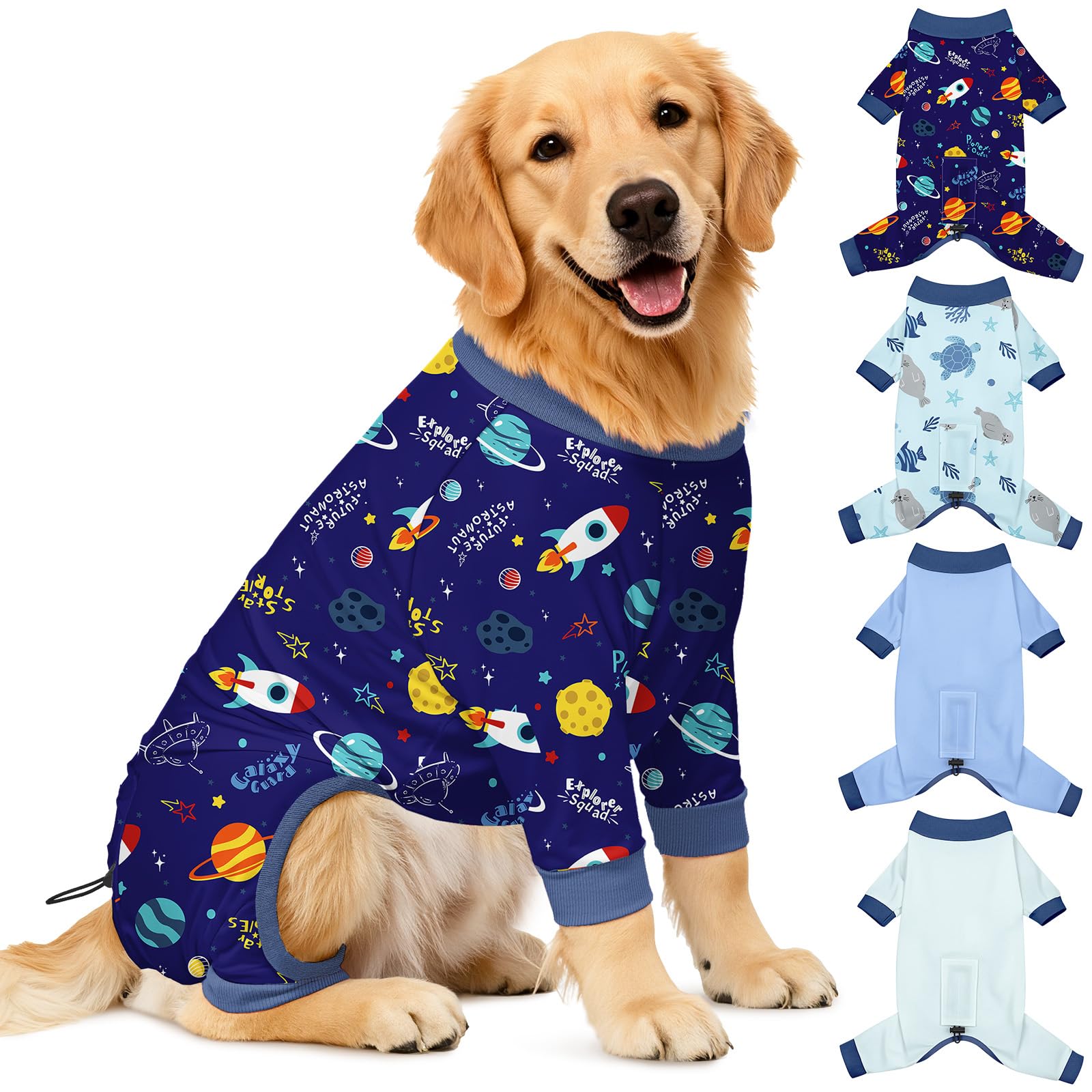 Pyjamas pour chien lot de 4 combinaison souple taille 2XL Bienbee