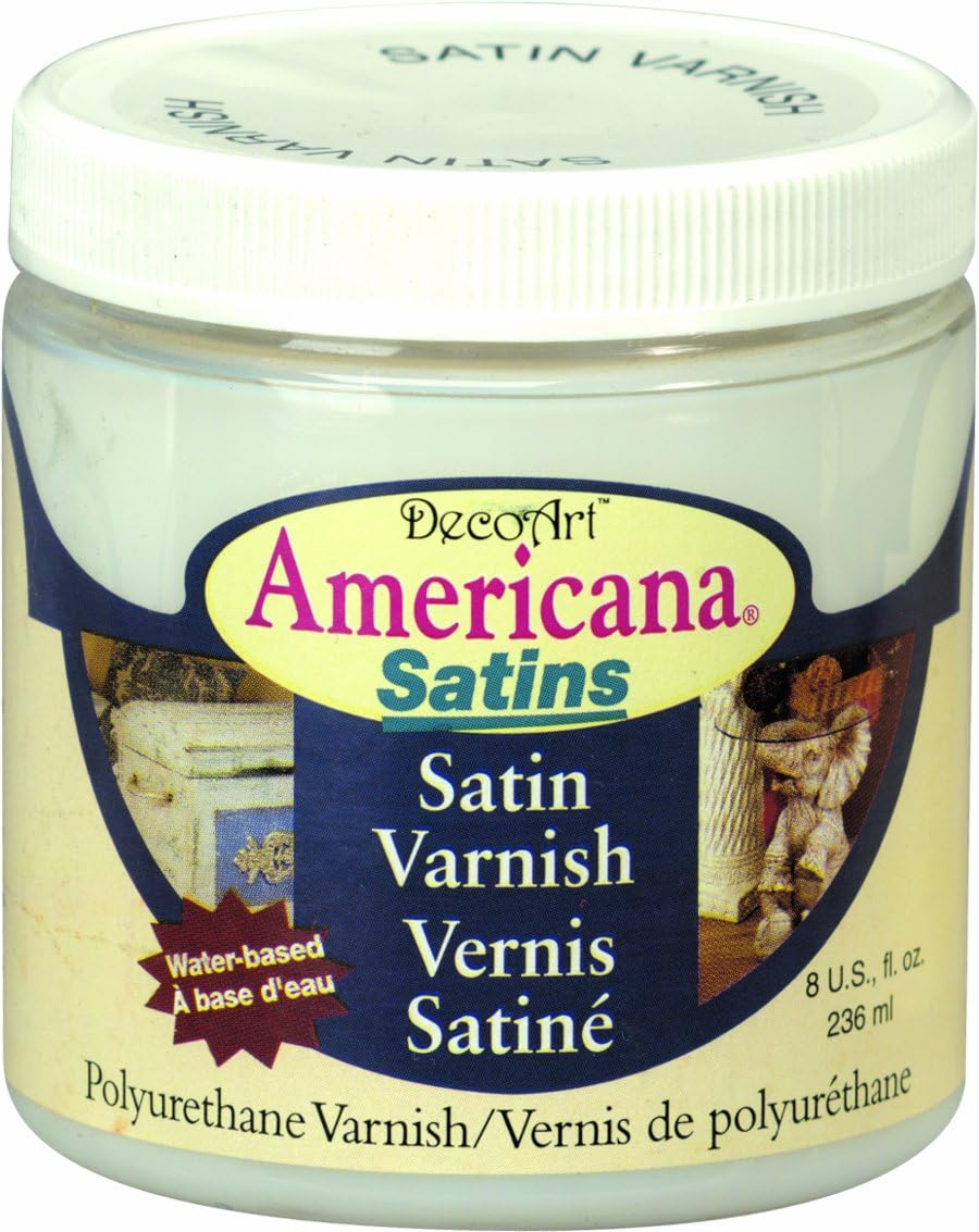 DecoArt DSA2836 Americana Satin Enamels, 8Ounce, Satin Varnish