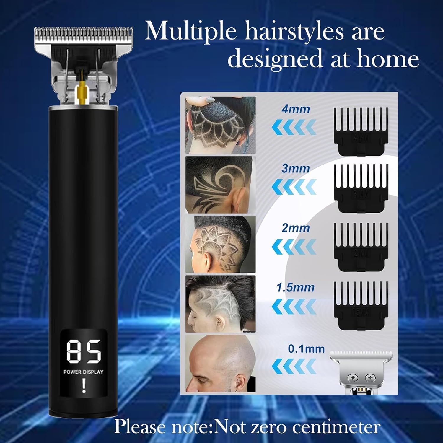 Hair Clippers Men, Electric Hair Clippers for Men Cordless Hair Trimmer Waterproo… thumbnail 3