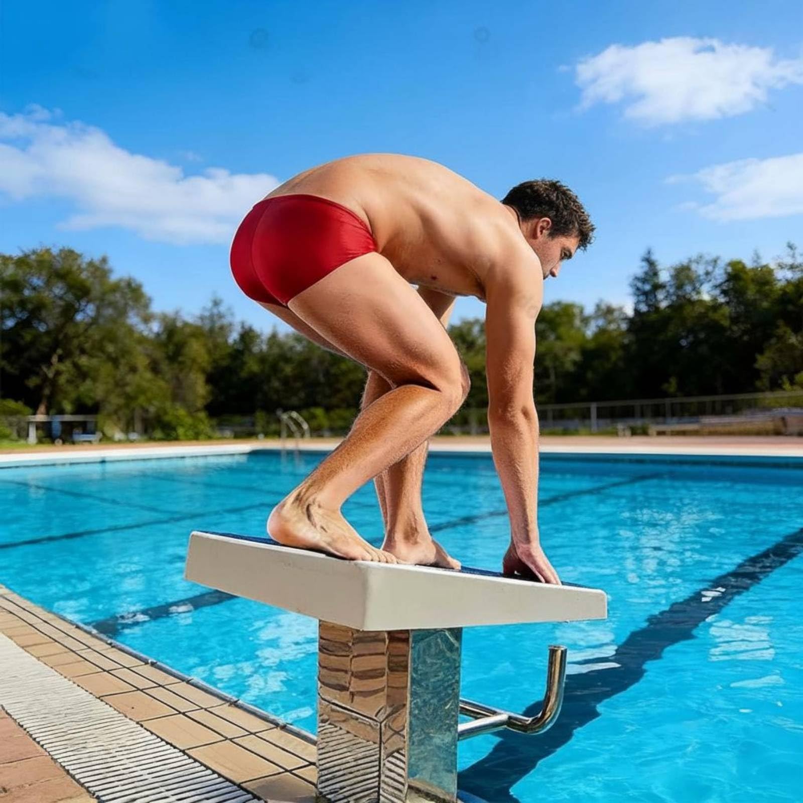 Blocco di Partenza Antiscivolo Facile Installazione Blocco di Partenza Piscina Design Rinforzato Attrezzatura Sportiva per Nuotatori, Atleti, Gara