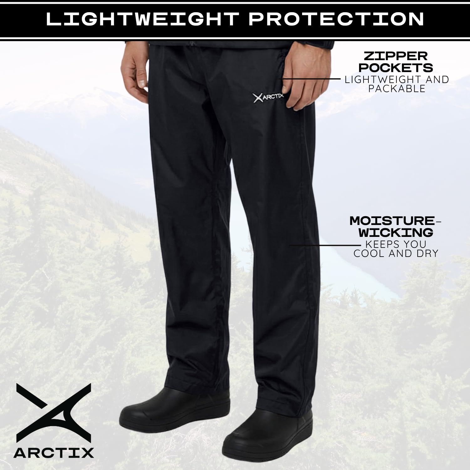 ARCTIX - Pantaloni Storm Rain, Pantaloni da Escursionismo Uomo