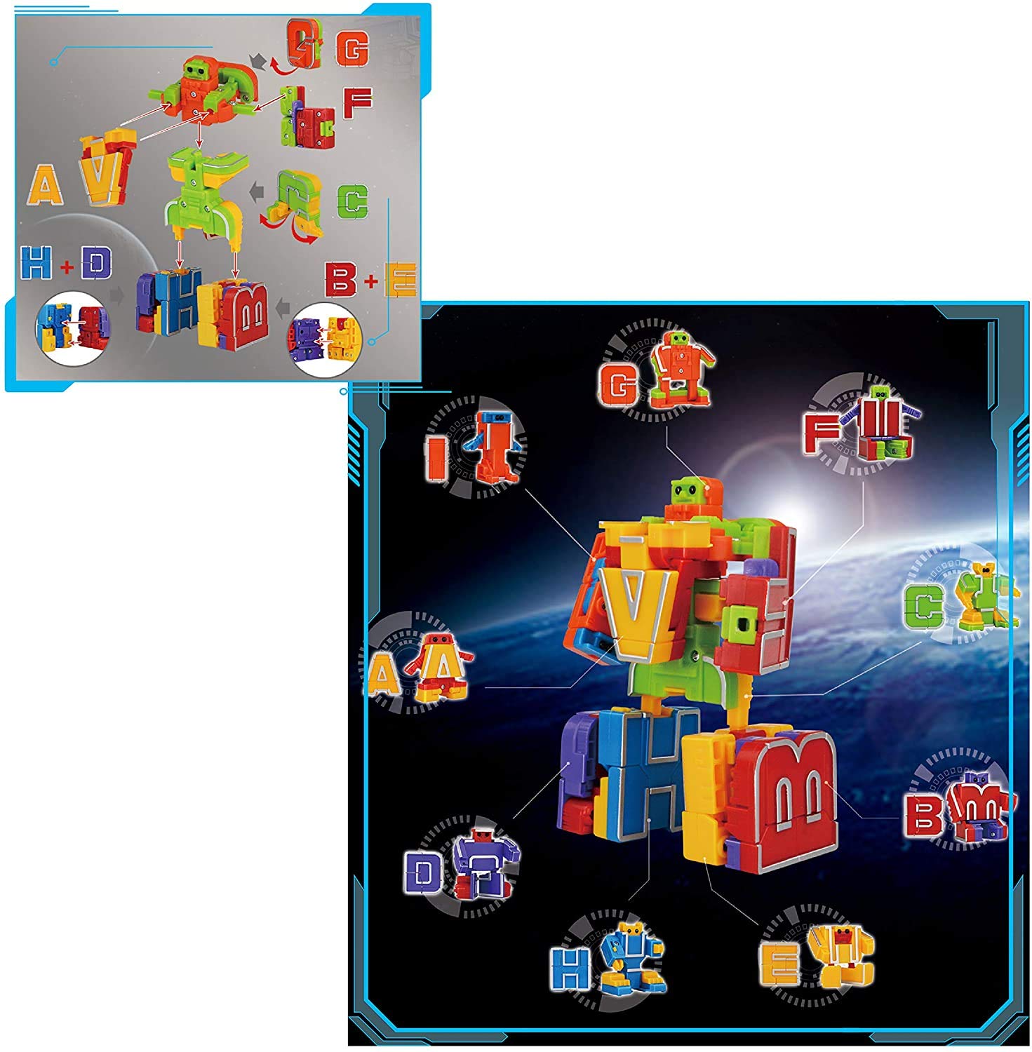JOYIN 26 Pieces Alpha Bots : Amazon.sg: Toys