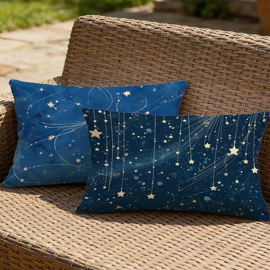 Housses de coussin de jardin 60x90 bleu marine résistant UV
