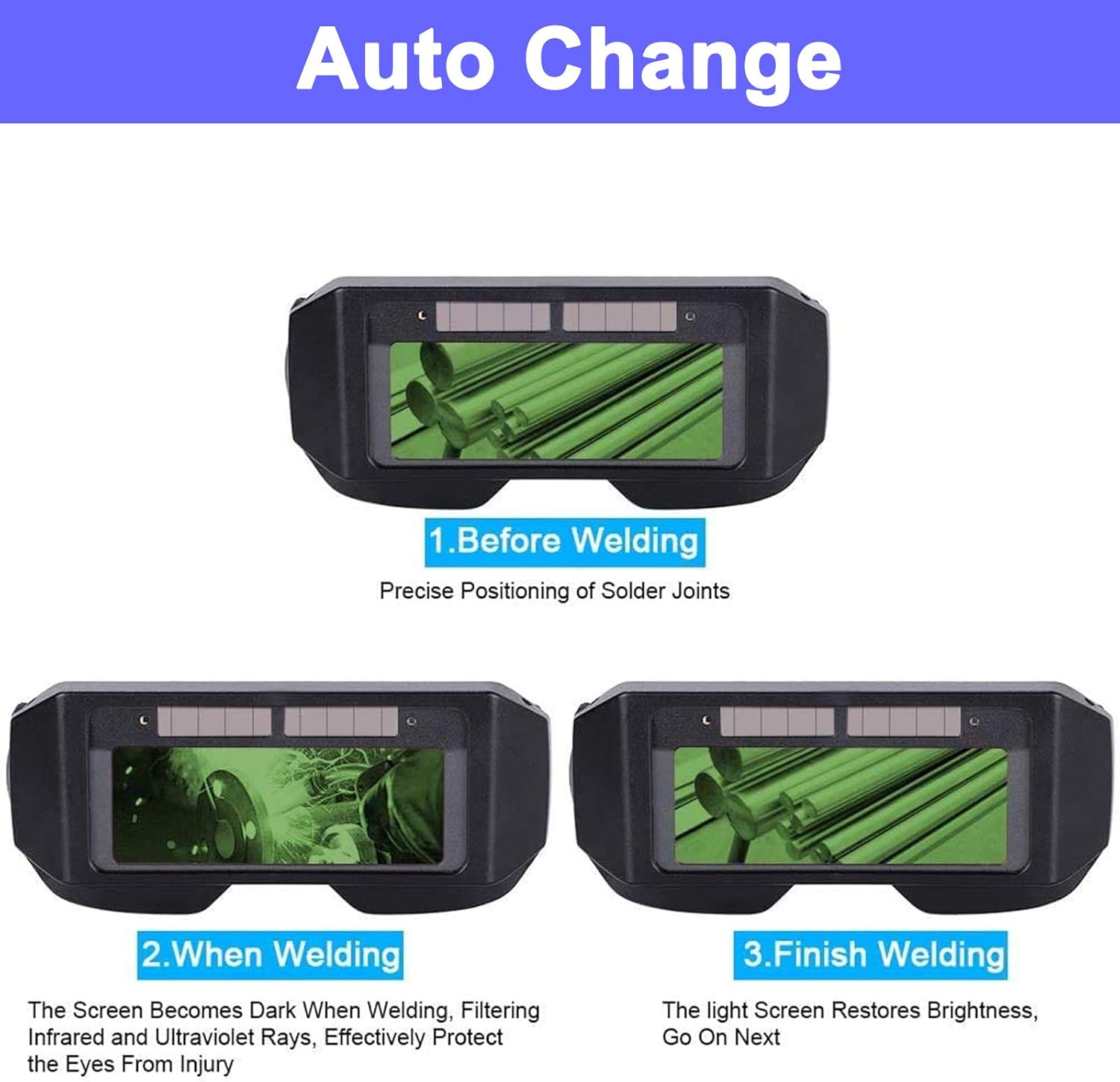 Auto-Darkening Welding Helmet in Action