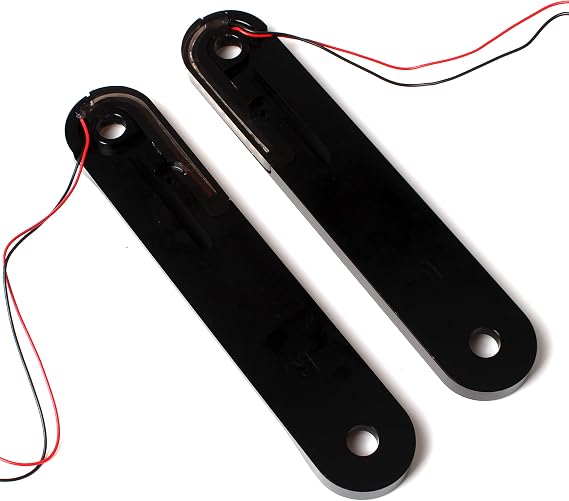 Black Front LED Flush Fork Turn Signal Light Brackets Fits for Harley Touring With Batwing 1998-2022