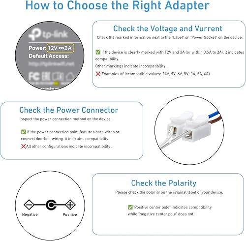 Miniatura 3 de Adaptador de fuente de alimentación de 12 V, 2 A, convertidor de 24 W CACC de 100 V-240 V a 12 voltios y extremos de cable desnudo + terminales de