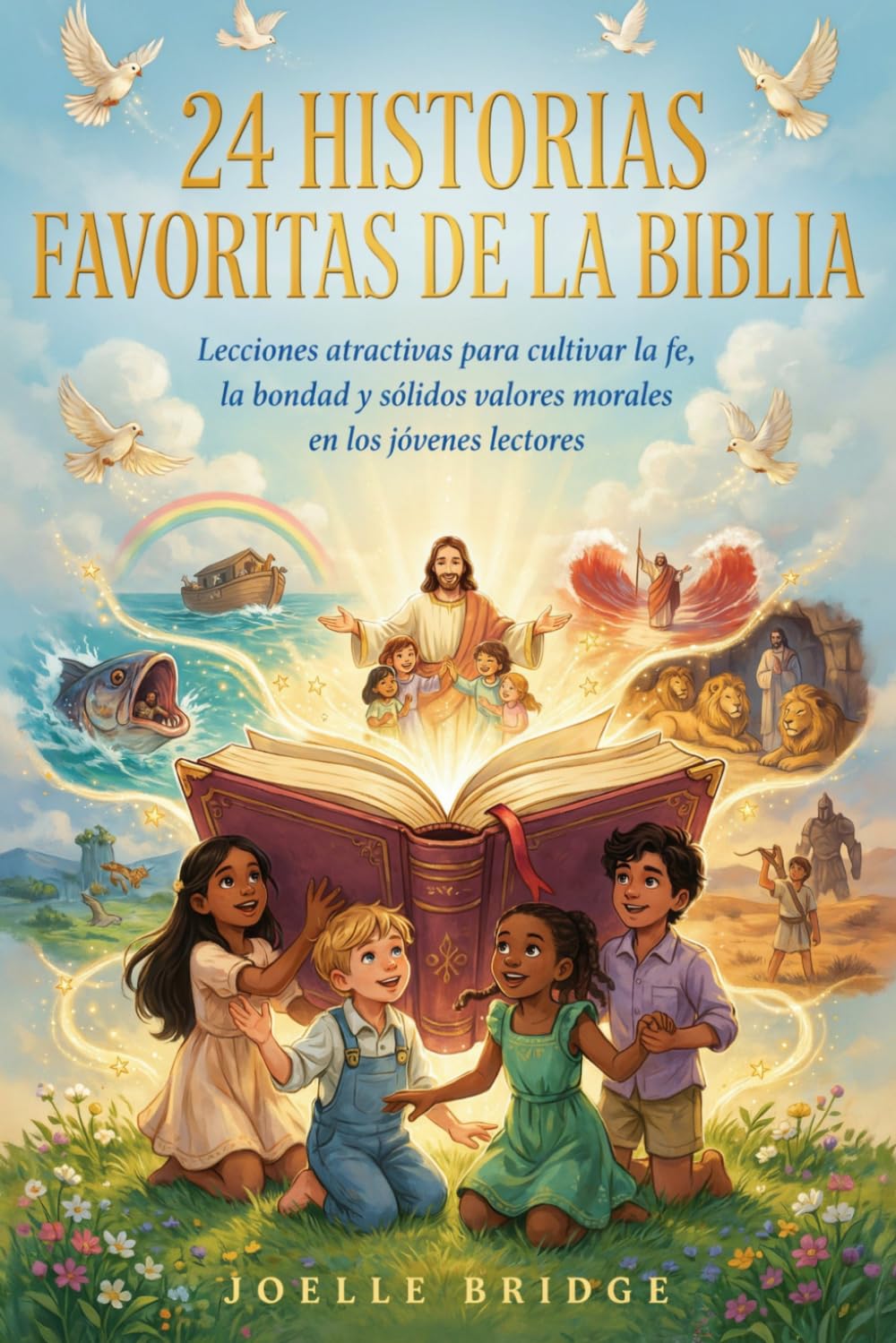 24 Historias Favoritas De La Biblia: Lecciones atractivas para cultivar la fe, la bondad y sólidos valores morales en los jóvenes lectores