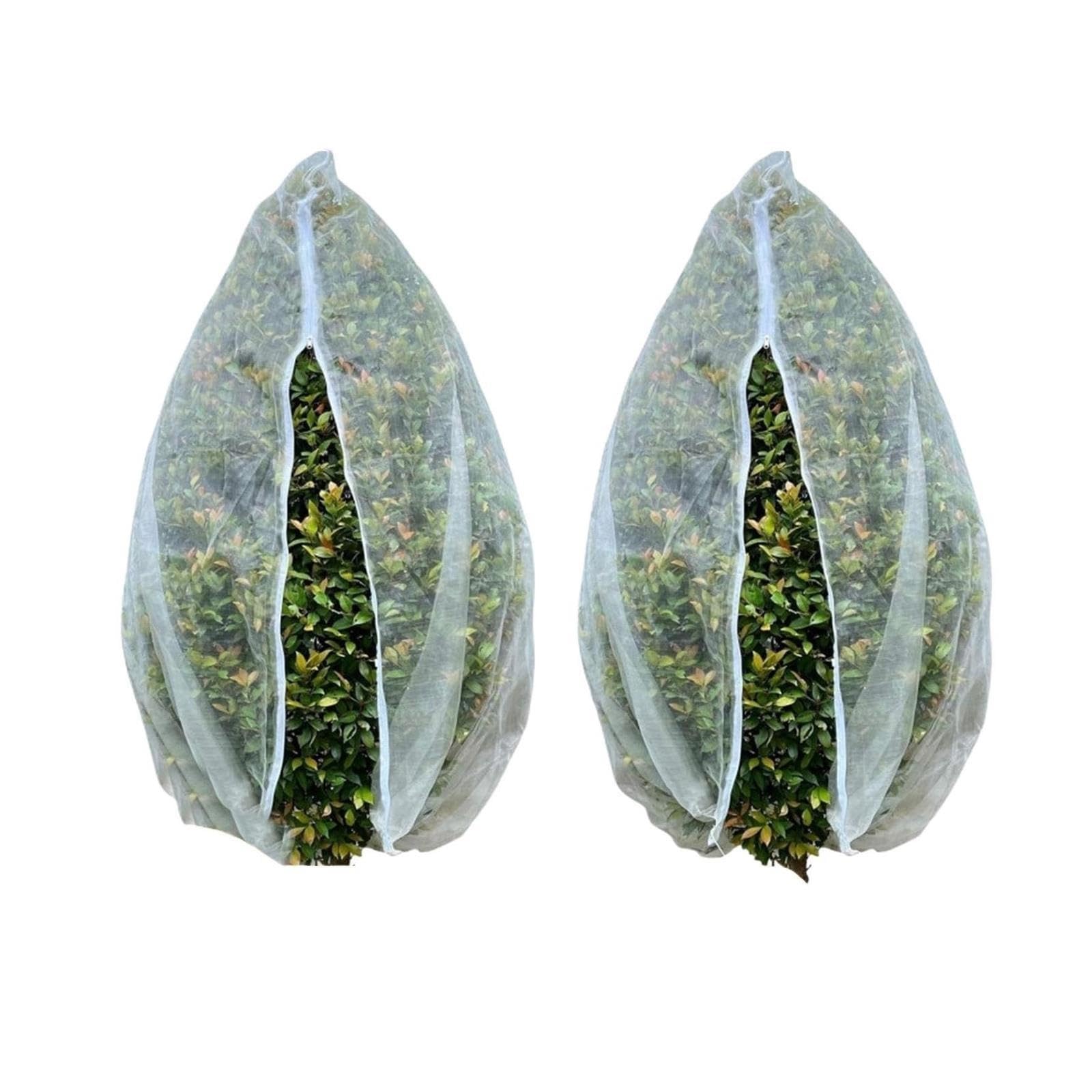 16pcs Insect-Proof Mesh Cover with Drawstring pour Plantes