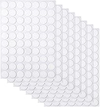 JANYUN 560 Stück Doppelseitige Klebepunkte Transparente Runde Aufkleber Keine Spuren Wasserdichte Punktaufkleber für Festivaldekoration (20mm)