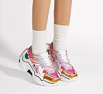 LUCKY STEP Femmes Plateforme Colorful Mode Sneakers Retro Colorblock Stylier mignon Chunky Chaussures de marche papa