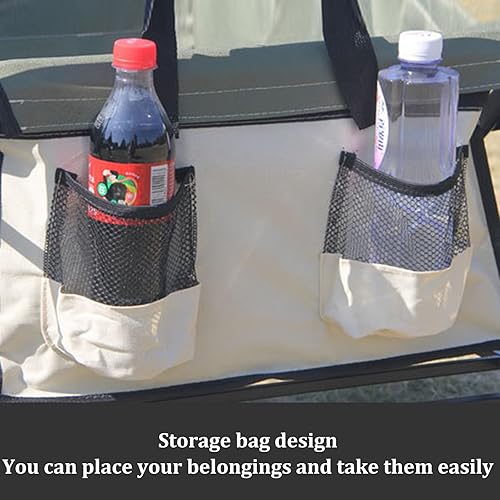 Miniatura 4 de Bgarden Carts,Collapsible Wagon,Sports Outdoor Utility Wagon Folding Garden Wagon Sports Steel Frame Foldable Yard Car Camping Cart with Side