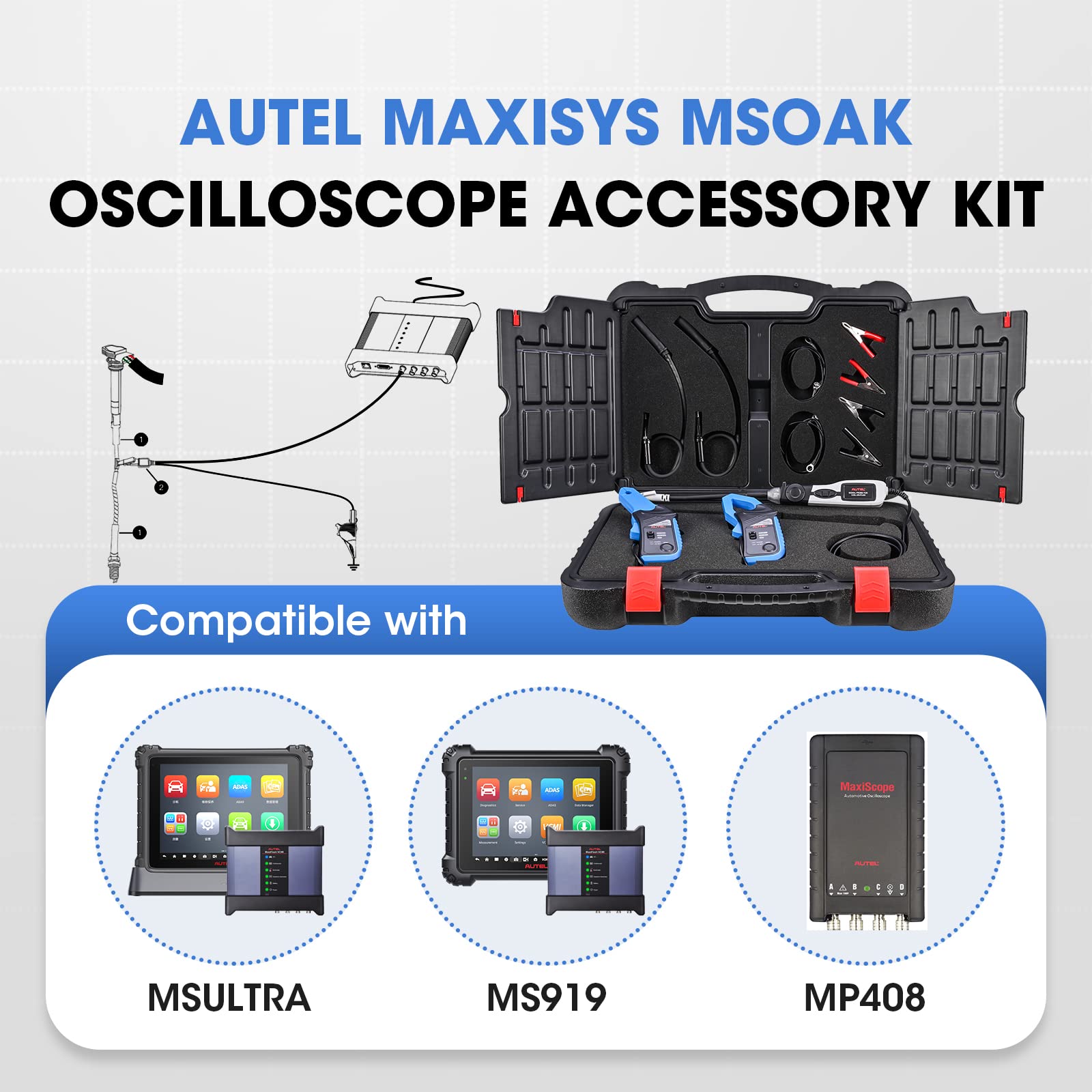 Autel MaxiSys MSOAK Oscilloscope Accessory Kit - Current Clamps & COP Probe For Diagnostic Scanners