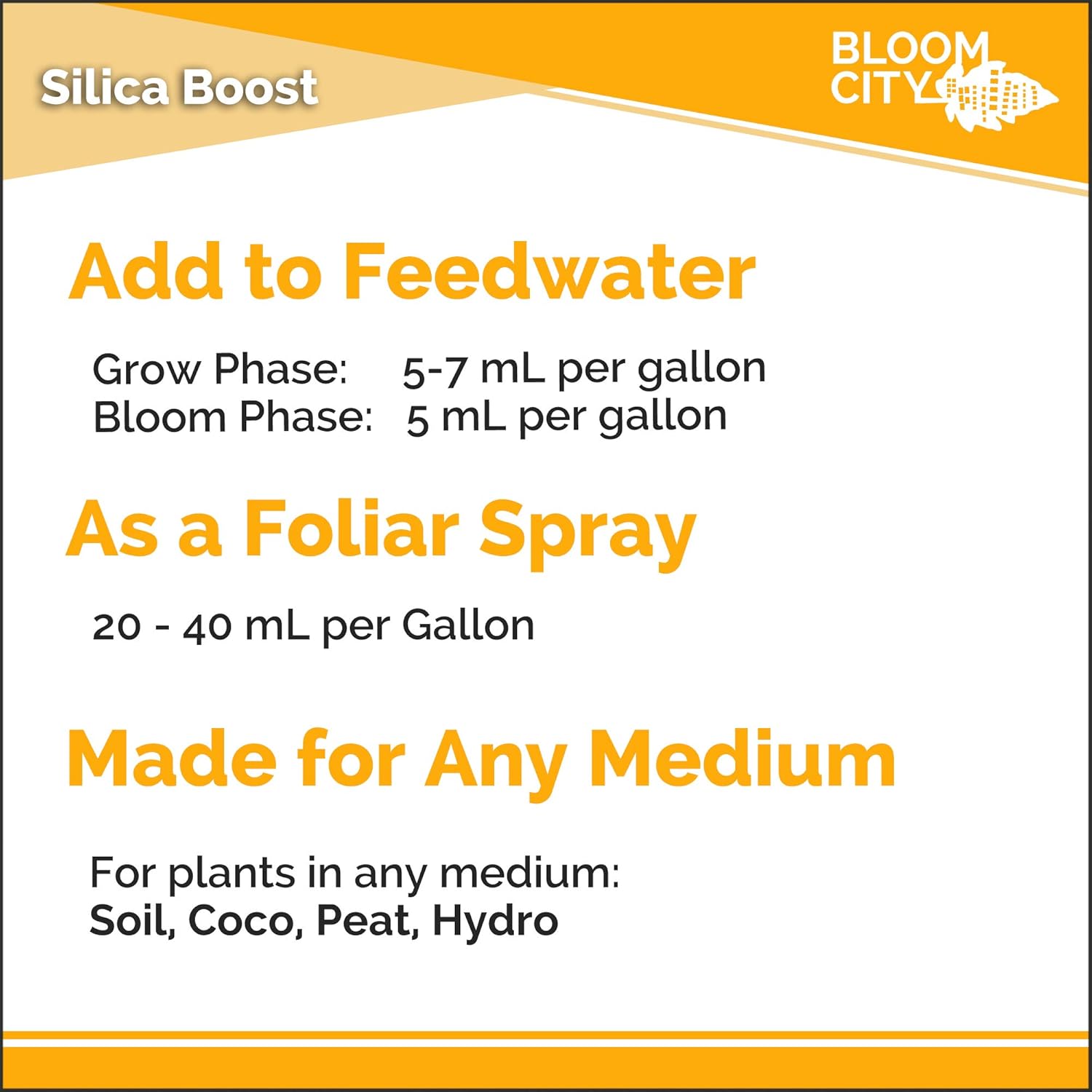 Bloom City Liquid Silica Boost Fertilizer and Supplement, 1/2 Pint (8 oz) Concentrated Makes 45 Gallons - Image 5