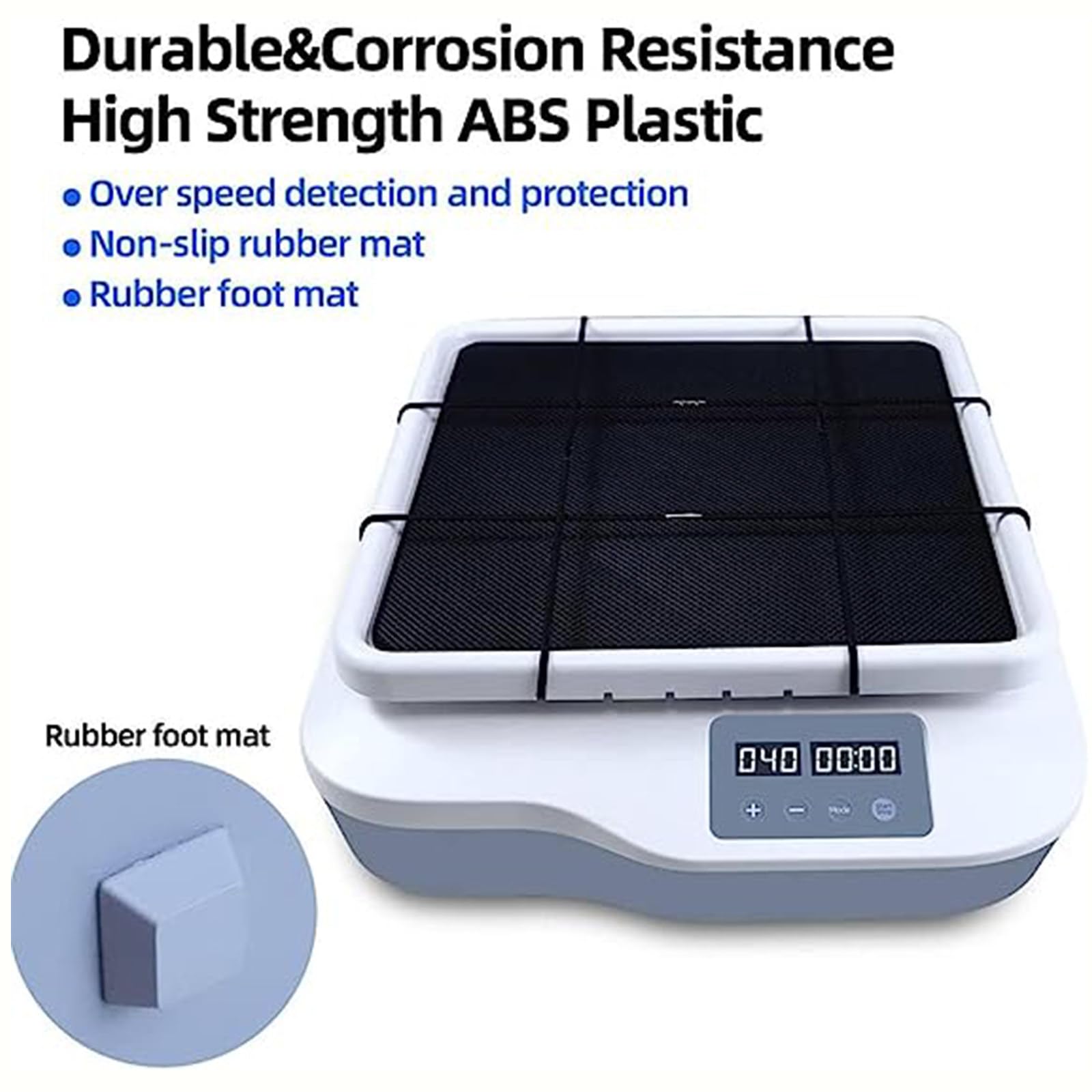 Agitador orbital digital, coctelera compacta de laboratorio con velocidad ajustable 40-200 rpm, pantalla LED para velocidad y tiempo, ideal para laboratorios y aulas