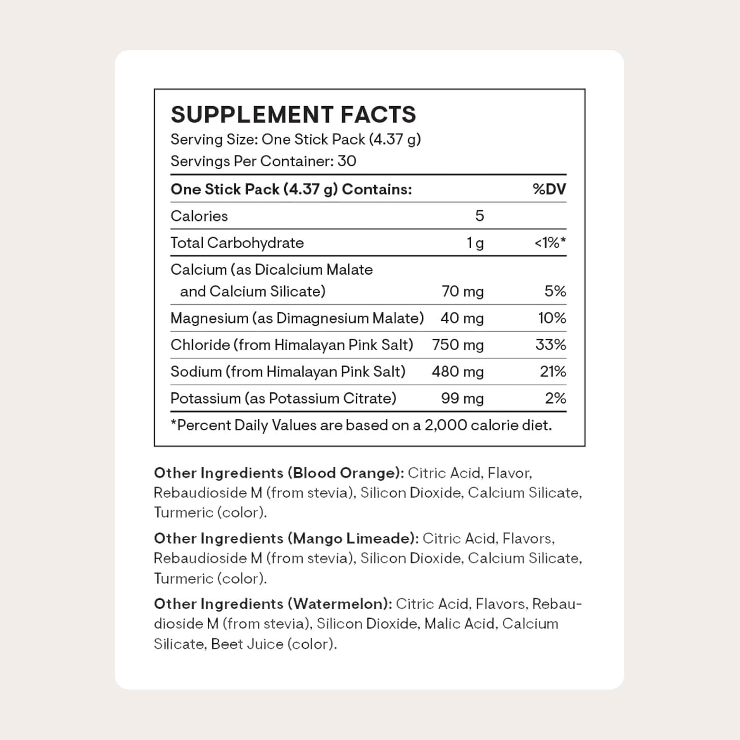 THORNE - Daily Electrolytes - Zero Sugar & Low-Calorie Electrolyte Powder Drink Mix - Flavors Derived from Natural Sources - NSF Certified for Sport - Variety - 30 Stick Packs