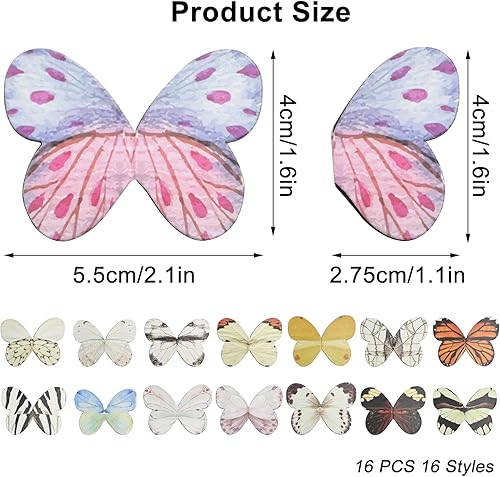 Miniatura 2 de 16 marcapáginas de mariposas, marcadores magnéticos para mujeres, lindo marcapáginas para leer, clips de marcadores de página de mariposas, bonito