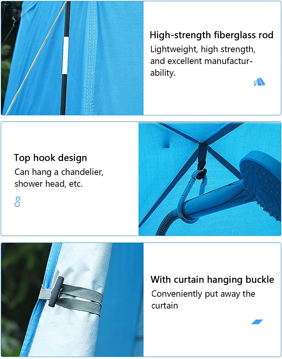 Shower Privacy Toilet Tent Changing Room Privacy Tent–Instant Portable Outdoor Shower Tent, Camp Toilet, Rain Shelter for Camping & Beach