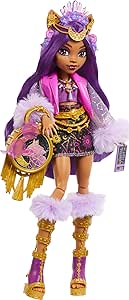 Monster High Monster Fest Doll, Clawdeen Wolf with Glam Outfit &amp; Festival Themed Accessories like Snacks, Band Poster, Statement Bag &amp; More