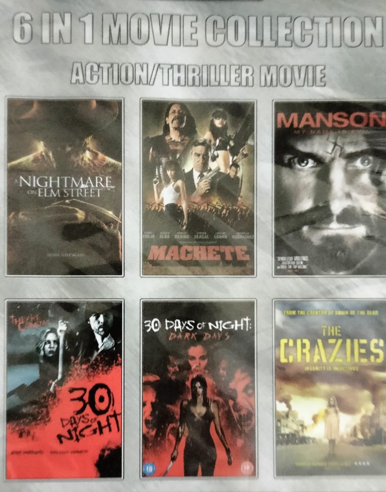 RKO クラシックホラー ヴァル・リュートン傑作集 DVD6枚セット 6 in 1 English Movie Collection (Nightmare elmstreet, Machete