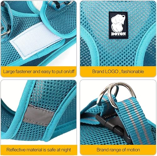 Miniatura 18 de Heywean Arnés y correa para gato, ultraligero, a prueba de fugas, para gatos, con acolchado para correr, suave y cómodo, adecuado para cachorros