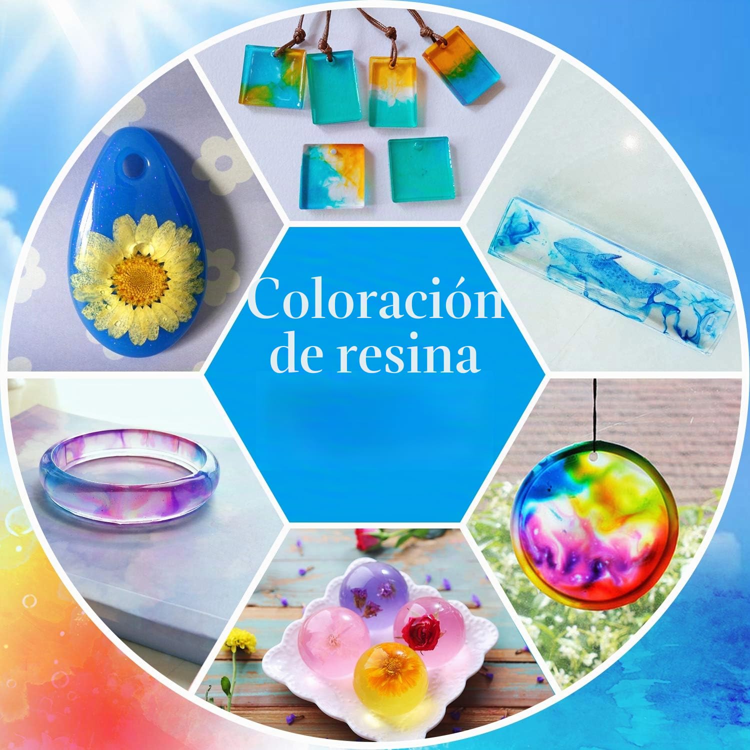 Resina UV - 500g de Curado UV Transparente para Fabricación de Joyas, Decoración Artesanal - Pegamento Duro para Fundición y Revestimiento, Molde DIY
