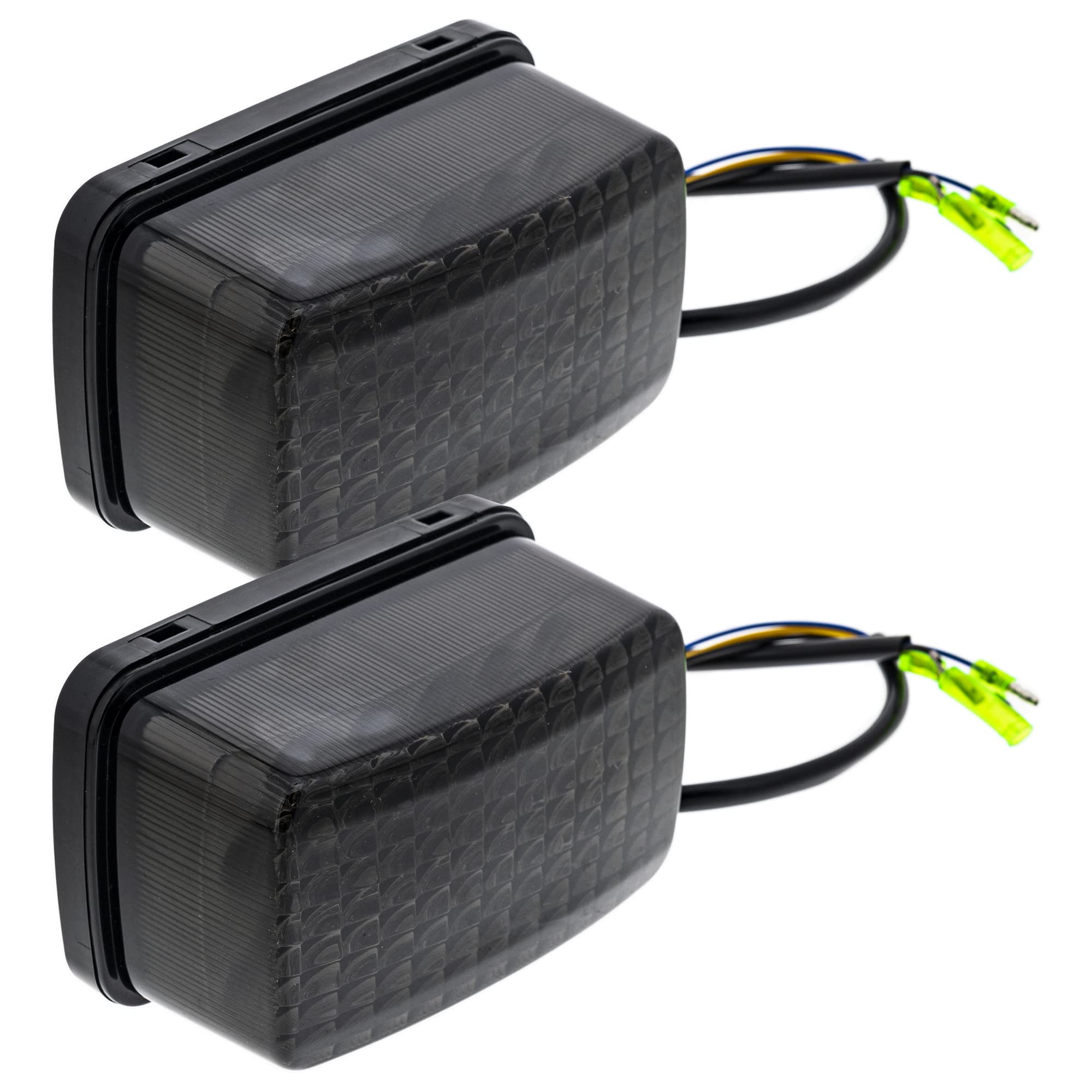 NICHEBrake Tail Light Black Out Smoke for Yamaha Rhino 450 660 700 Viking IV Wolverine R-Spec 5KM-84710-01 2 Pack
