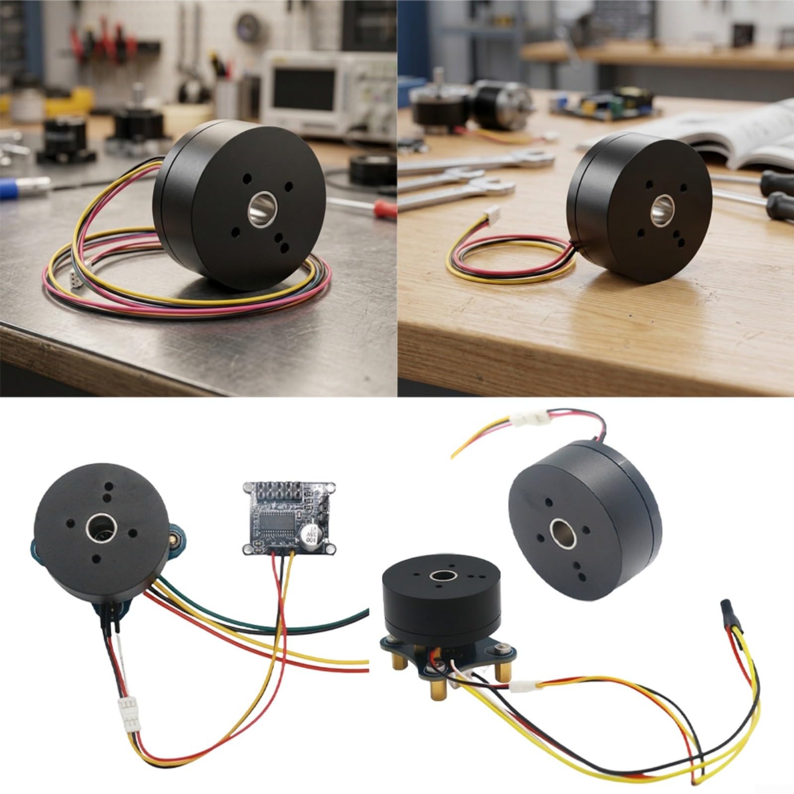 Motore DC brushless 2804 con encoder per droni gimbal, albero cavo | Coppia 300 g· cm, albero cavo, struttura in metallo, 7,4-16 V, per droni, robotica, fotocamera, gimbal