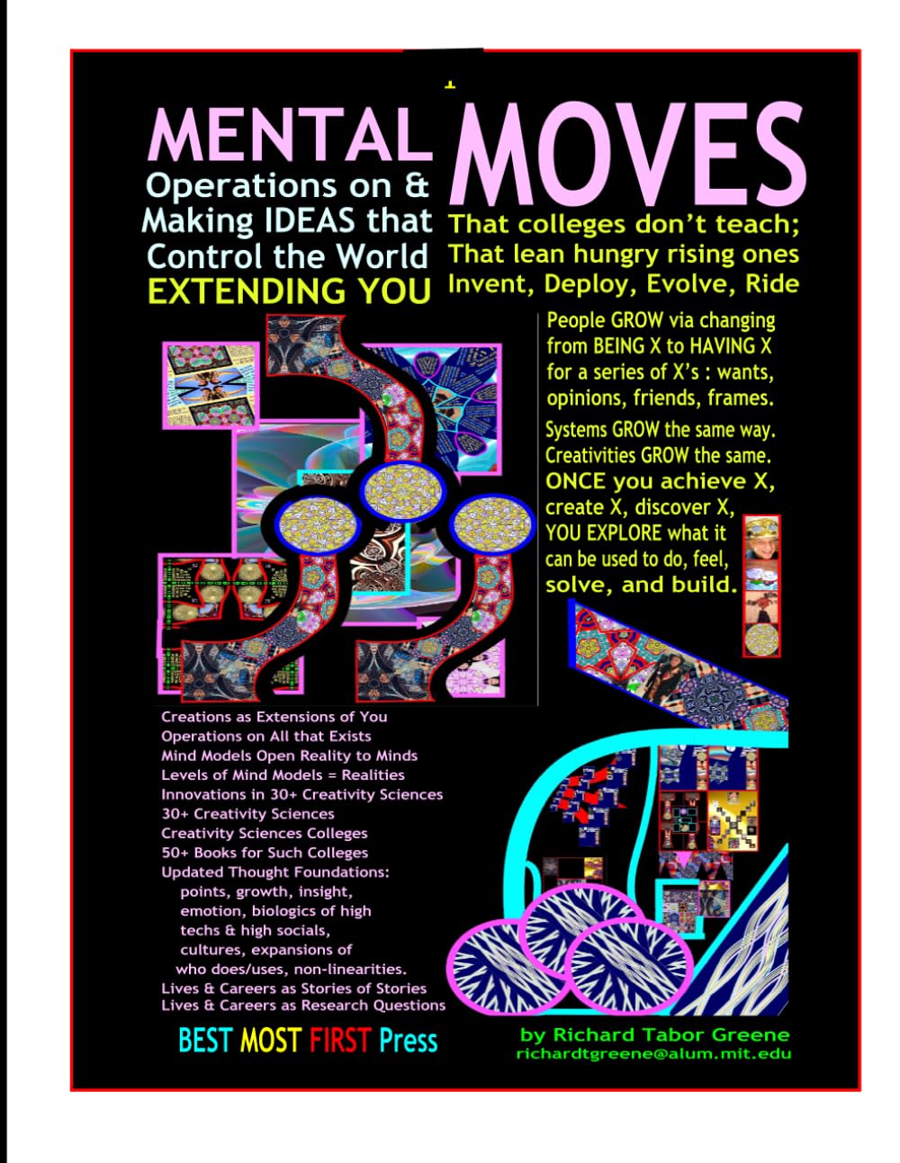 MENTAL MOVES Operations on & Making IDEAS that: Control the World, surpass Gen AI, and EXTEND YOU: 101 Chapters, 4 Articles, 2 Appendices all of MOVES