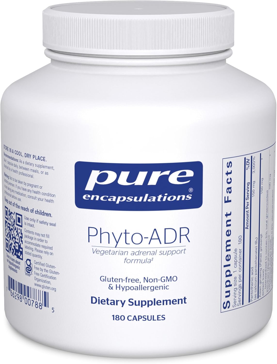 Pure Encapsulations Phyto-ADR | Vegetarian Adrenal Support Formula* | 60 Capsules
