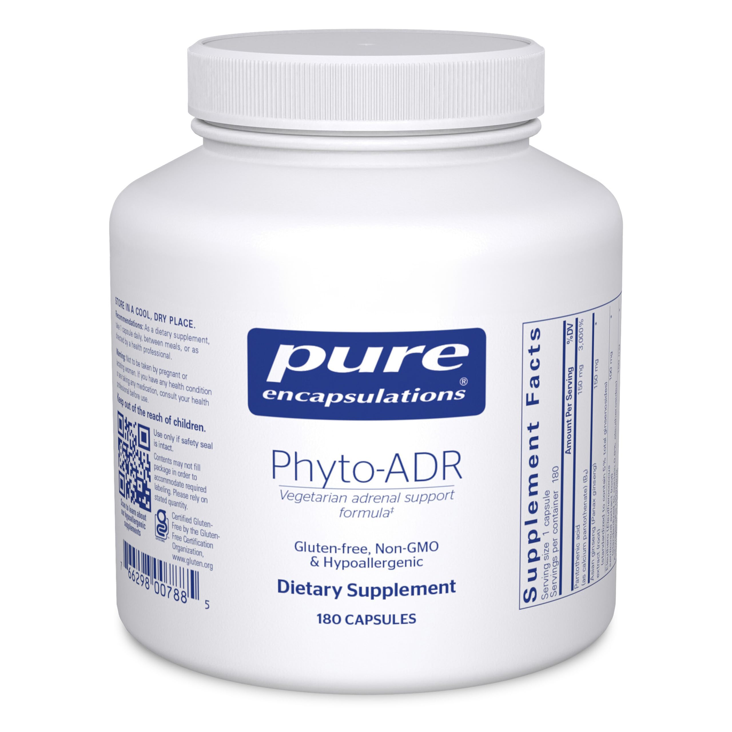 Phyto-ADR | Vegetarian Adrenal Support Formula* | 180 Capsules