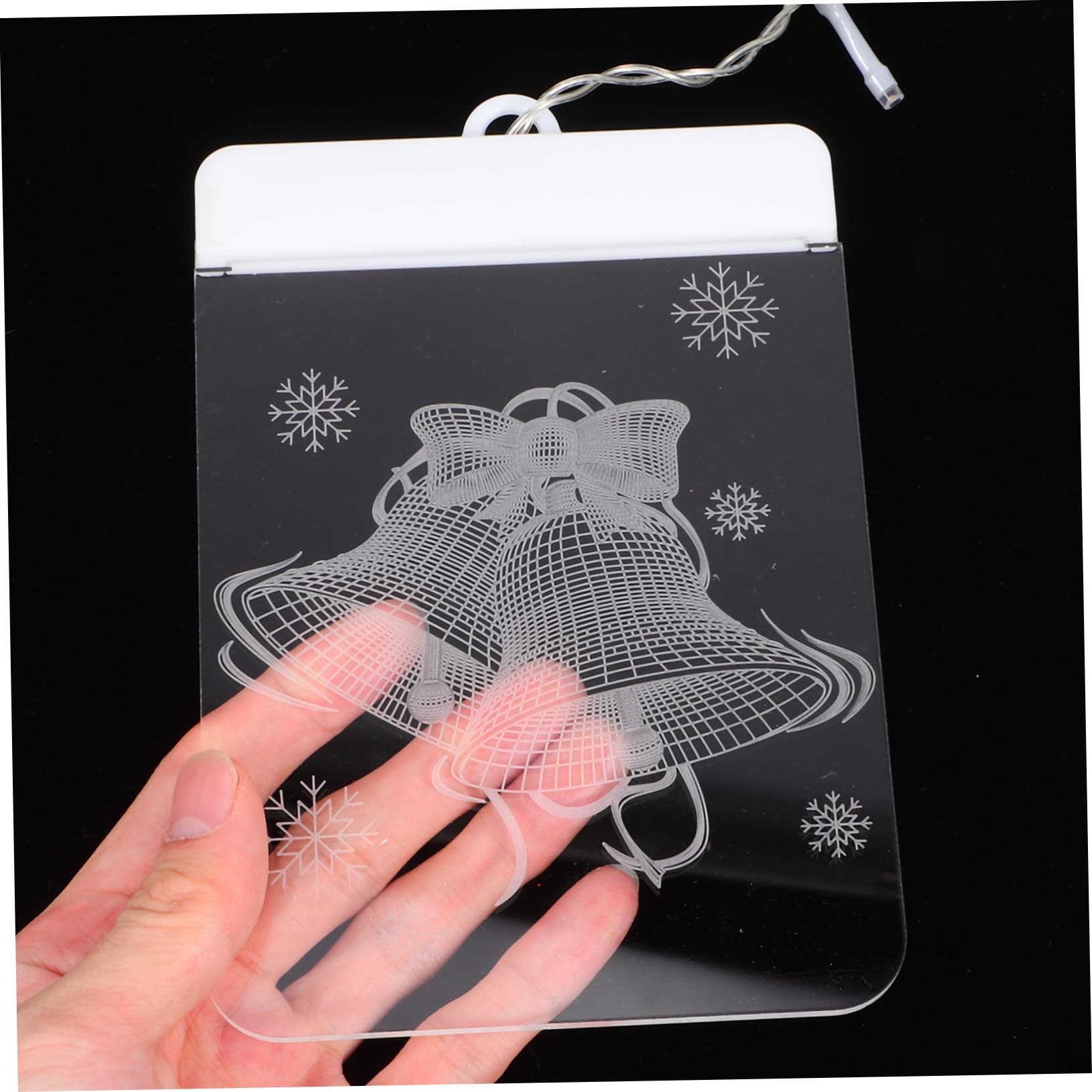 Rideau Lumineux LED Flocons et Bonhomme de Guirlande Rideau de Fenêtre avec Télécommande Lumière Chaude pour Décoration Intérieure de Noël Ambiance Festive pour Vitrines et